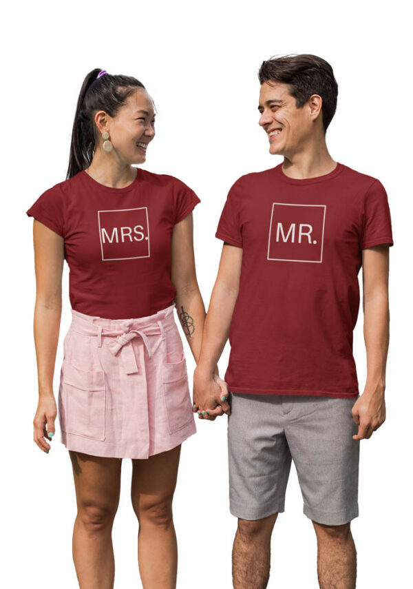 MR & MRS Valentine Couples T-Shirt - LT - Image 6