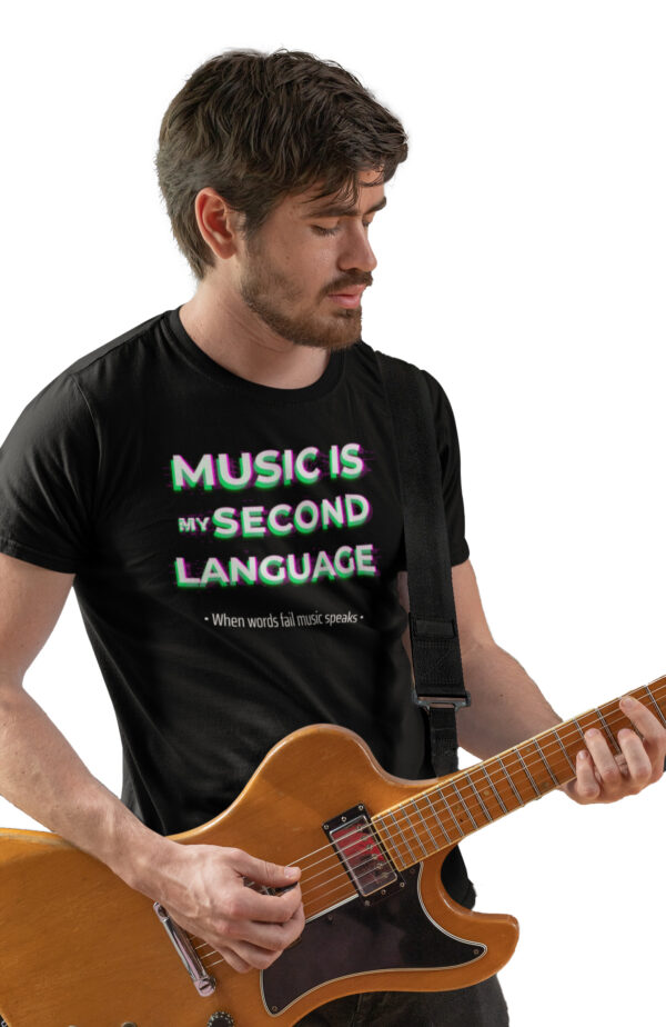 Music Is My Second Language Men's T-Shirt