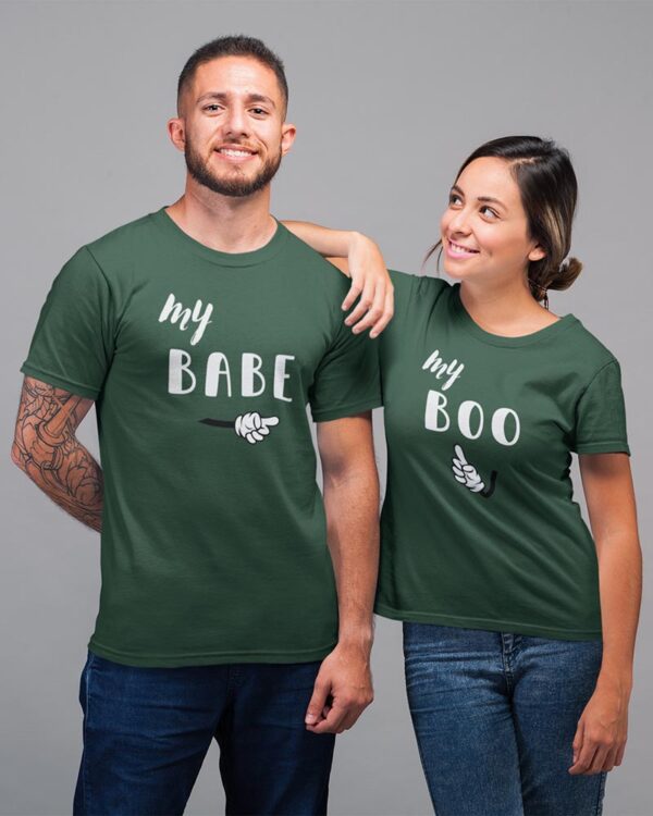 My Babe, My Boo Valentine Couples T-Shirt - LT - Image 6