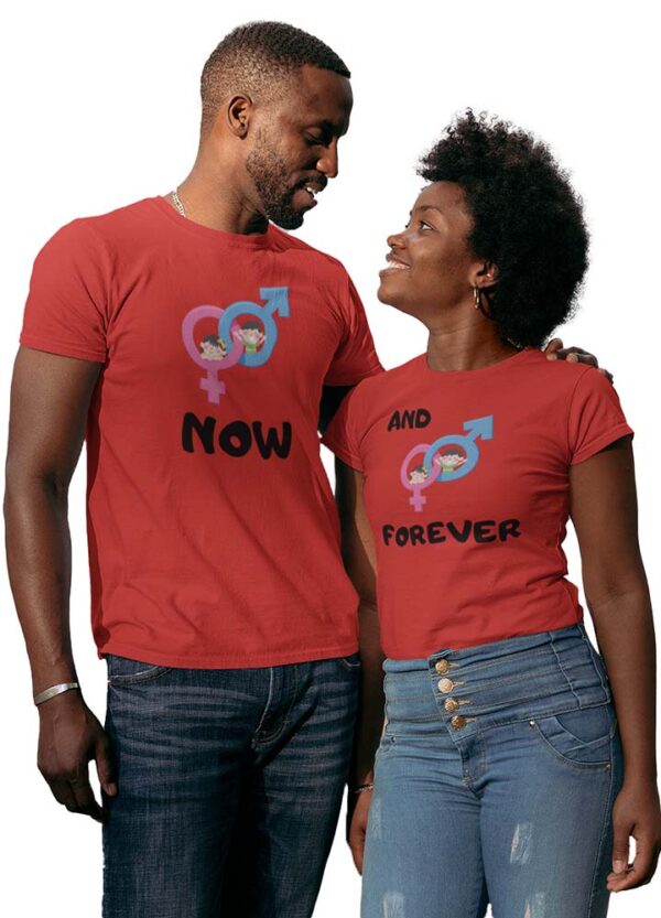 Now and Forever Valentine Couples T-Shirt - DK - Image 3