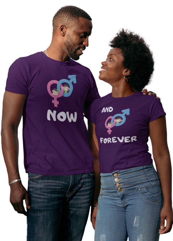 Now and Forever Valentine Couples T-Shirt - LT - Image 5