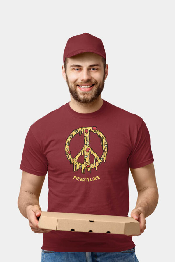 Pizza and Love Foodie Men's T-Shirt