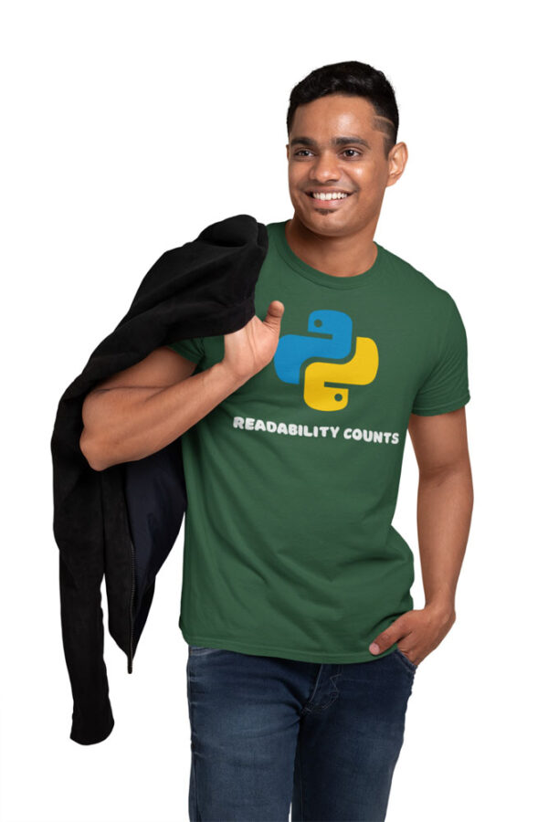 Python Readability Counts Programmer T-Shirt for Men – LT - Image 5