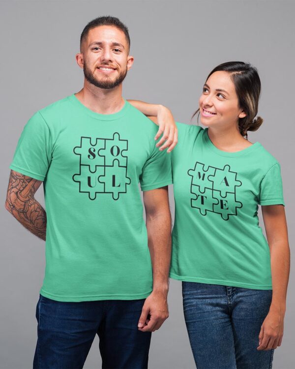 Soul Mate Valentine Couples T-Shirt - DK - Image 4