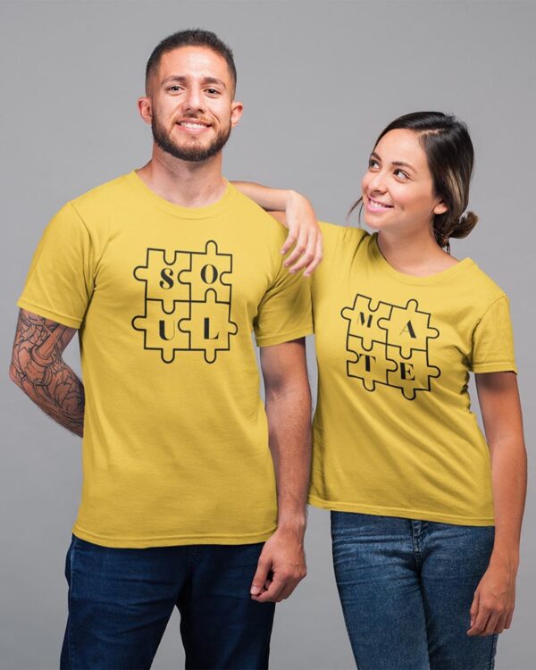 Soul Mate Valentine Couples T-Shirt - DK - Image 3