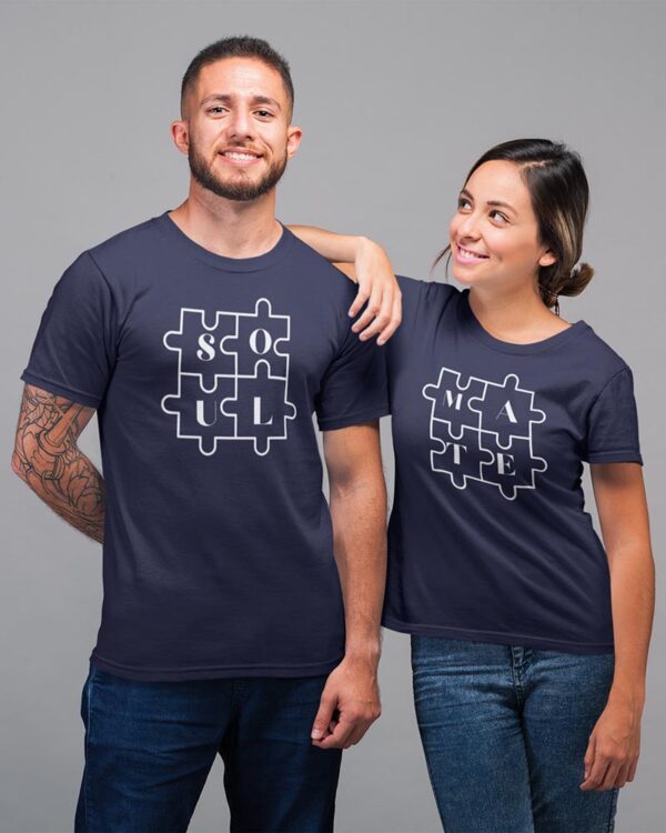 Soul Mate Valentine Couples T-Shirt - LT - Image 4