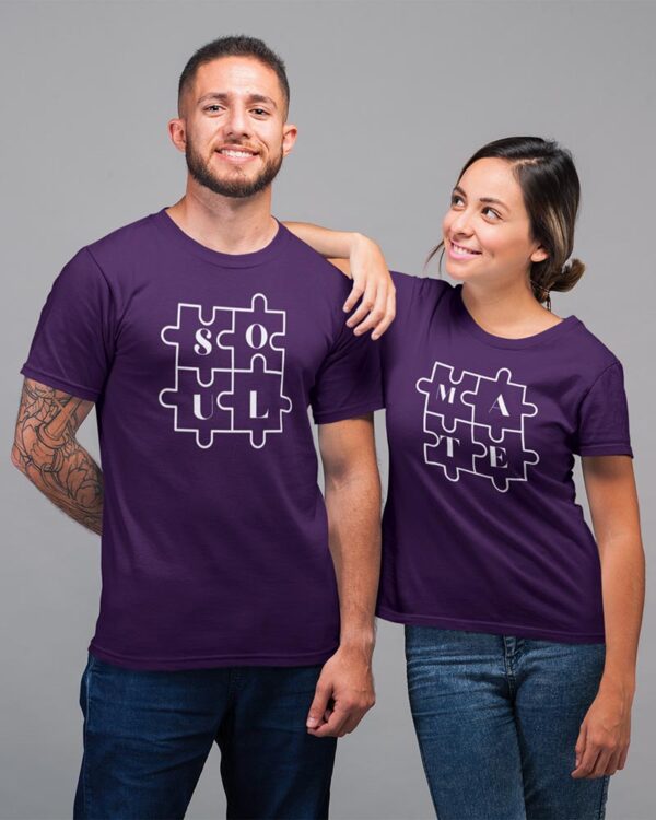 Soul Mate Valentine Couples T-Shirt - LT - Image 5