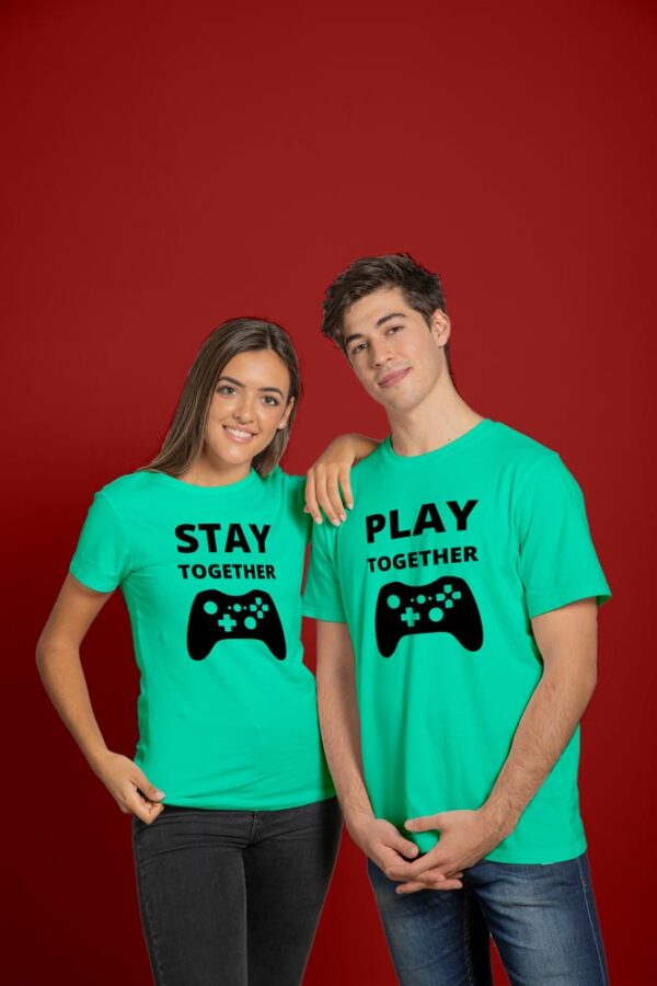 Stay Together Play Together Valentine Couples T-Shirt - DK - Image 5