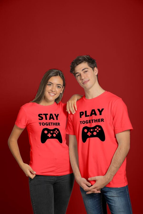 Stay Together Play Together Valentine Couples T-Shirt - DK