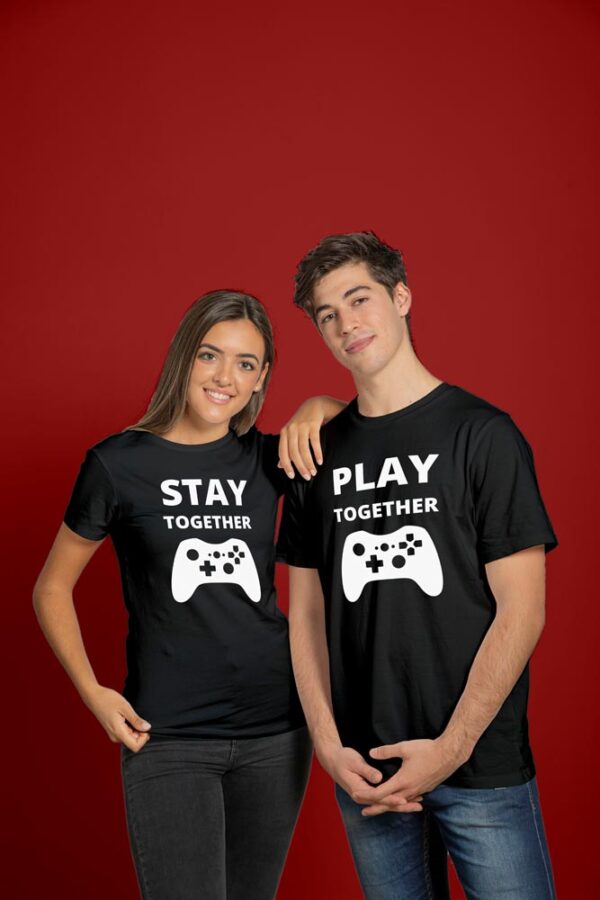 Stay Together Play Together Valentine Couples T-Shirt - LT