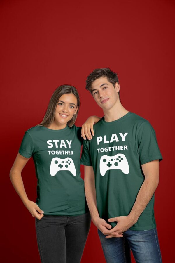 Stay Together Play Together Valentine Couples T-Shirt - LT - Image 2