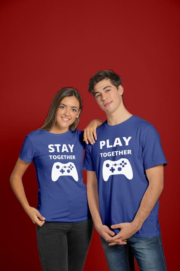 Stay Together Play Together Valentine Couples T-Shirt - LT - Image 5