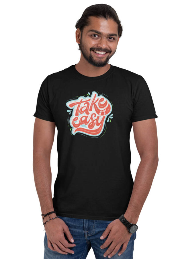 Take It Easy Positivity T-Shirt for Men - Image 5