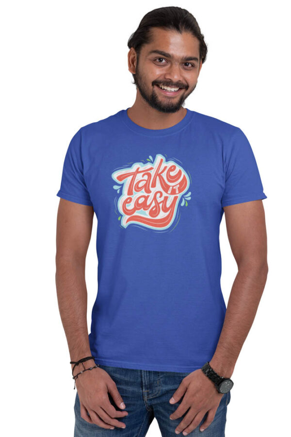 Take It Easy Positivity T-Shirt for Men - Image 4