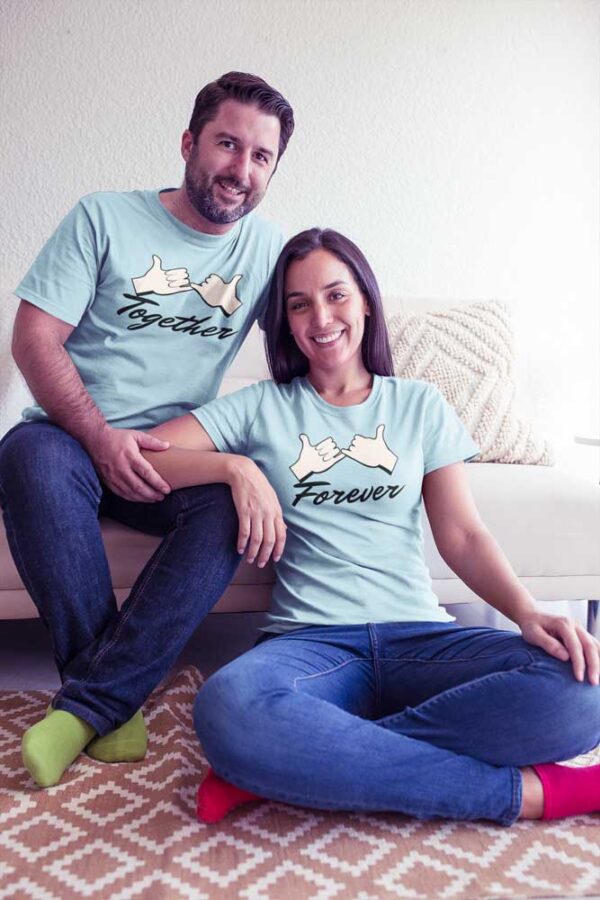 Together Forever Pinky Promise | Couple T-Shirt DK - Image 4