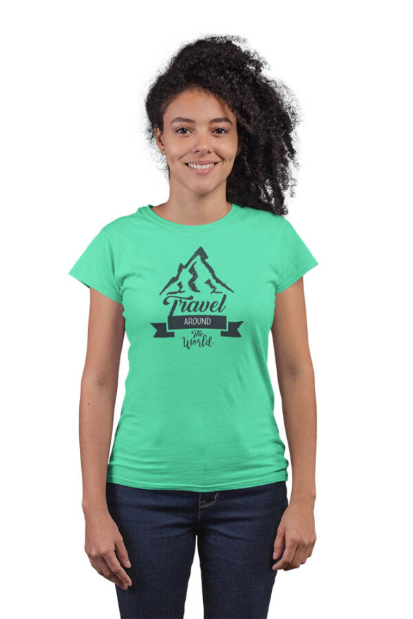 Travel Around The World T-Shirt for Women - DK - Image 4