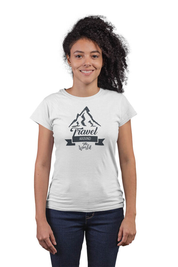 Travel Around The World T-Shirt for Women - DK - Image 2