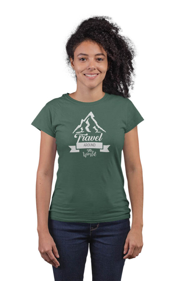 Travel Around The World T-Shirt for Women - LT - Image 2