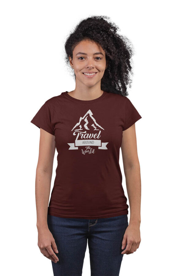 Travel Around The World T-Shirt for Women - LT - Image 3