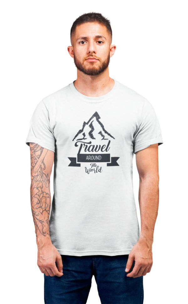 Travel around the world T-Shirt for Men - DK - Image 2