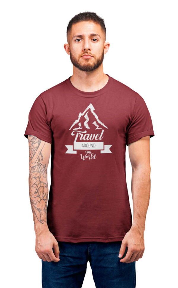 Travel around the world T-Shirt for Men - LT - Image 2