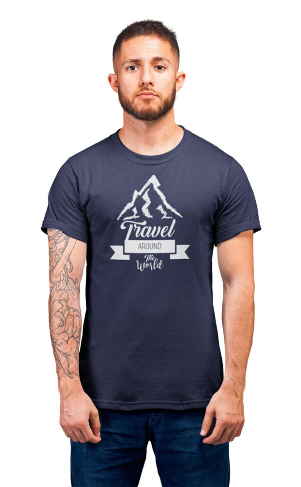 Travel around the world T-Shirt for Men - LT - Image 3