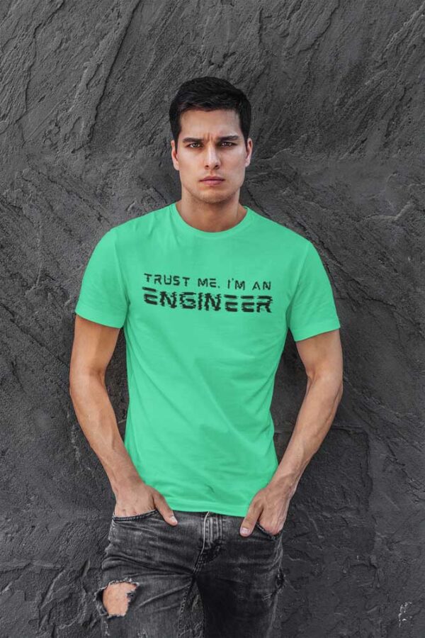 Trust me, I'm an Engineer Glitch T-Shirt for Men - DK - Image 5