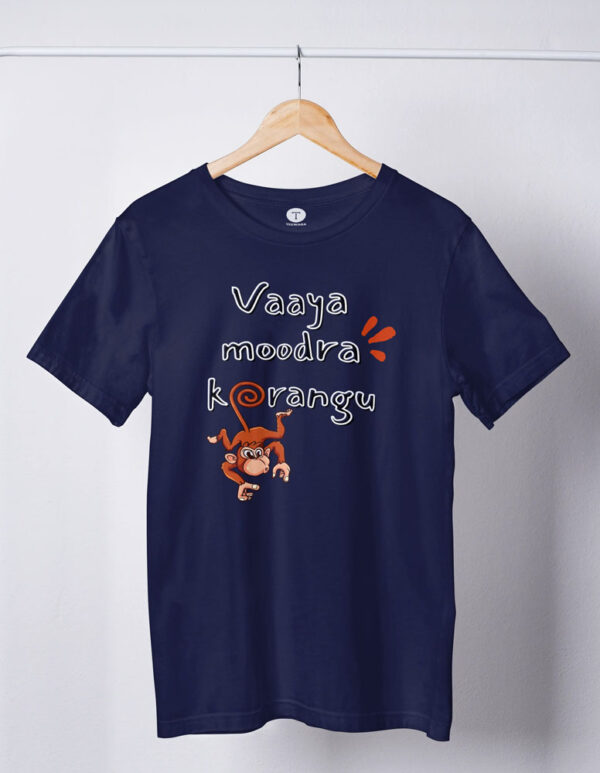 Vaaya Moodra Korangu Movie Men's T-Shirt - LT - Image 2