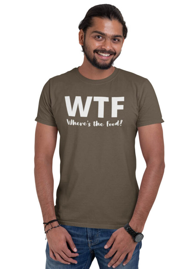 WTF Where is The Food? T-Shirt for Men LT - Image 6