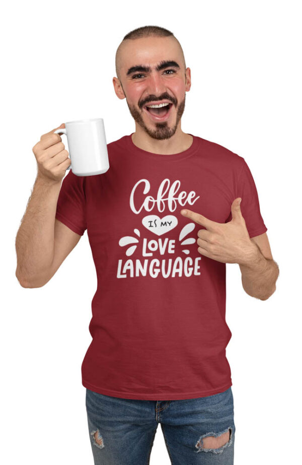 Coffee is My Love Language T-Shirt for Men - LT