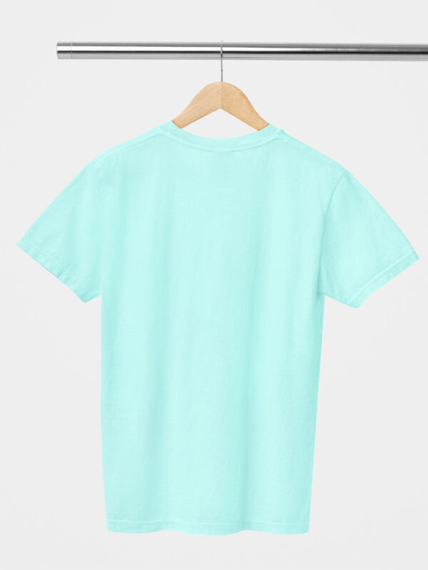 Mint Classic Plain Round Neck T-Shirt for Men - Image 2