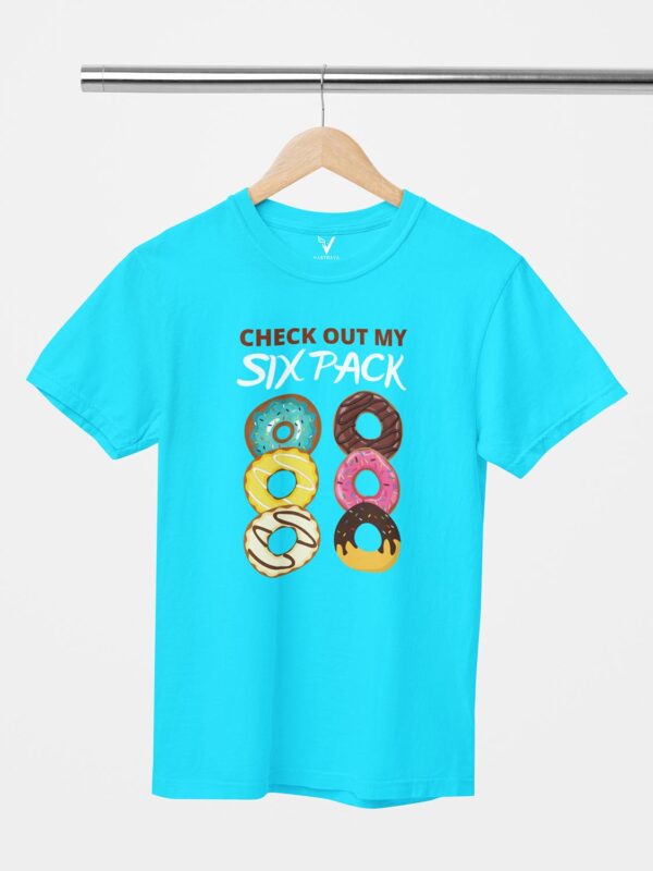 Check Out My Six Pack Printed Design Unisex T-Shirt - Image 5