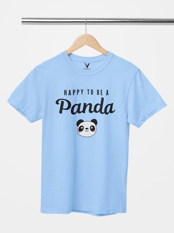 Happy To Be a Panda Design Printed Unisex T-Shirt - Image 6