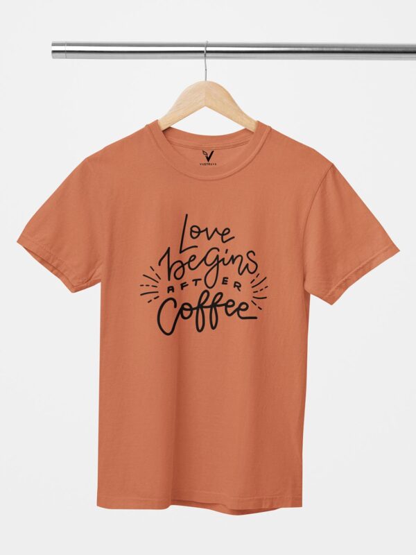 Love Beings after Coffee Design Printed Unisex T-Shirt - Image 6