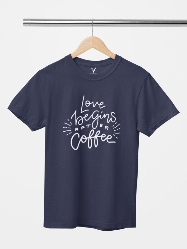 Love Beings after Coffee Design Printed Unisex T-Shirt - Image 10