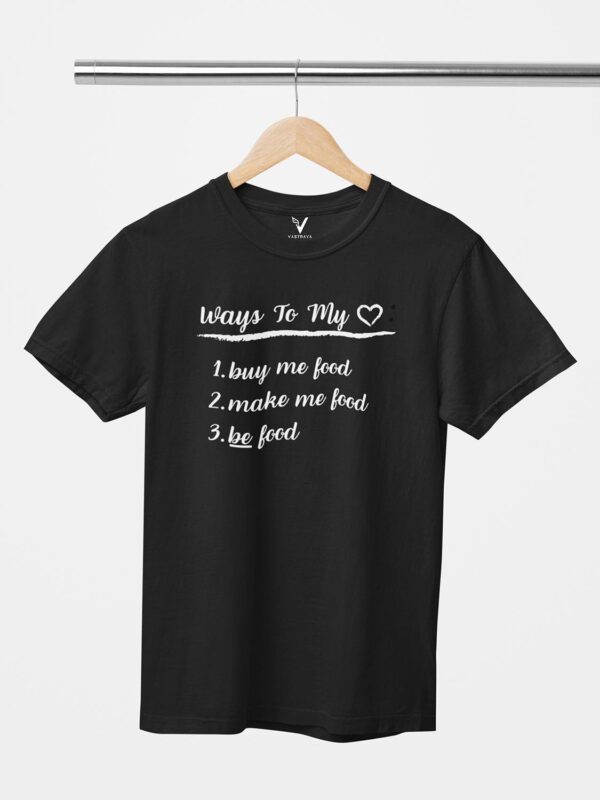 Ways To My Heart Design Printed Unisex T-Shirt - Image 2