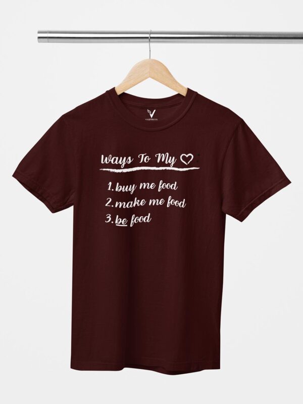 Ways To My Heart Design Printed Unisex T-Shirt - Image 4