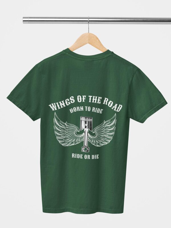 Wings Of The Road Design Printed Unisex T-Shirt - Image 11